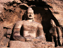 Buddha-Statuen in Mogao-Grotten