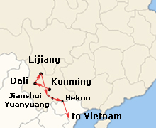 Von Yunnan nach Vietnam