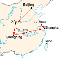 Die Highlights von China und Yangtse Kreuzfahrt