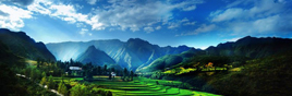 Die schöne Naturlandschaft im Südwestchina
